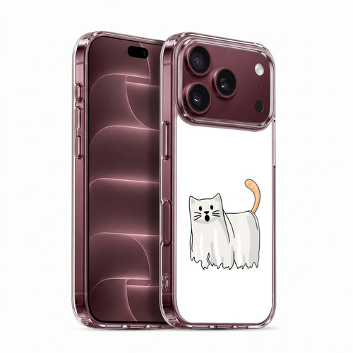 Beth Wilson Doodle Cats 2 Halloween Ghost Soft Gel Case for Apple iPhone 18 Pro