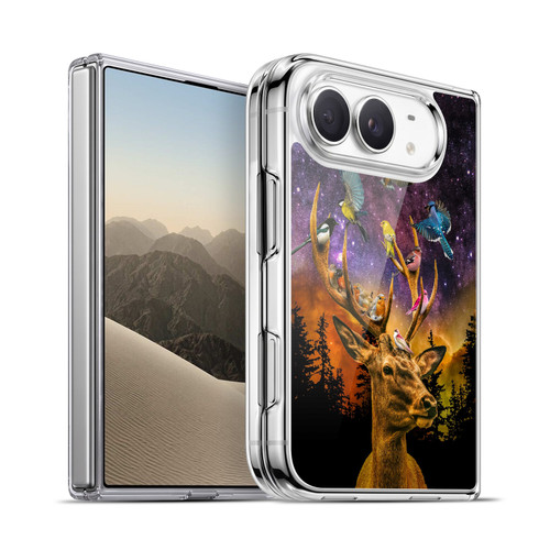Dave Loblaw Animals Deer and Birds Soft Gel Case for Apple iPhone Duo