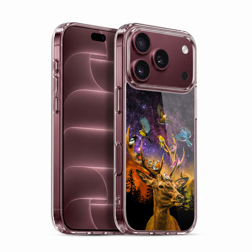 Dave Loblaw Animals Deer and Birds Soft Gel Case for Apple iPhone 18 Pro