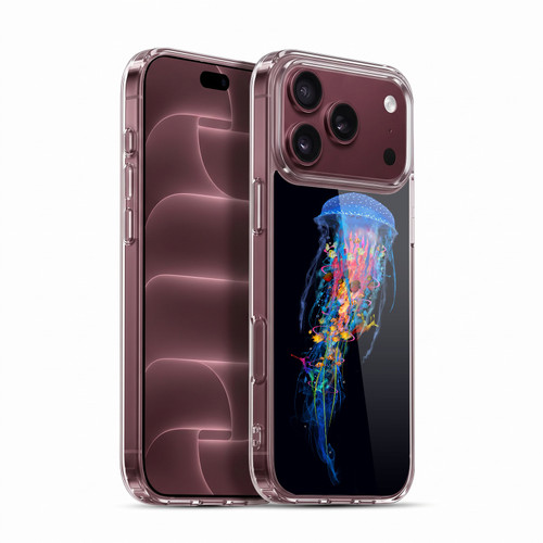 Dave Loblaw Sea Blue Jellyfish Soft Gel Case for Apple iPhone 18 Pro Max