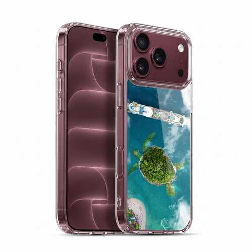 Dave Loblaw Sea Turtle And Cruiseship Soft Gel Case for Apple iPhone 18 Pro Max