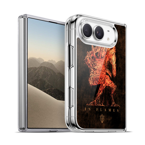 In Flames Metal Grunge Creature Soft Gel Case for Apple iPhone Duo