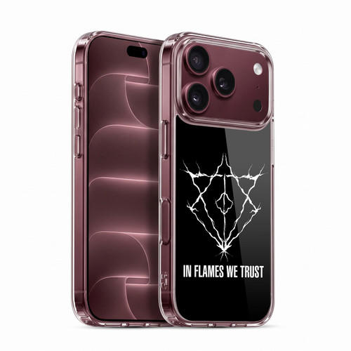 In Flames Metal Grunge Jesterhead Logo Soft Gel Case for Apple iPhone 18 Pro