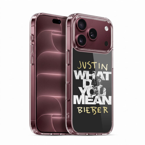 Justin Bieber Purpose B&w What Do You Mean Typography Soft Gel Case for Apple iPhone 18 Pro