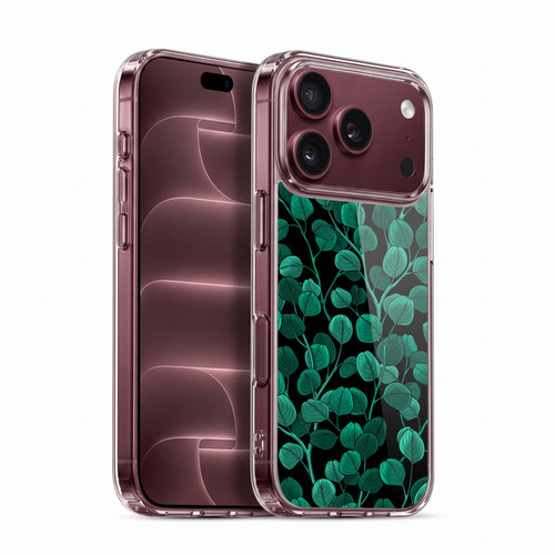 Katerina Kirilova Fruits & Foliage Patterns Eucalyptus Silver Dollar Soft Gel Case for Apple iPhone 18 Pro