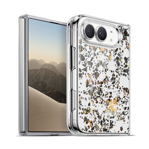 Elisabeth Fredriksson Sparkles Gold Speckled Terrazzo Soft Gel Case for Apple iPhone Duo