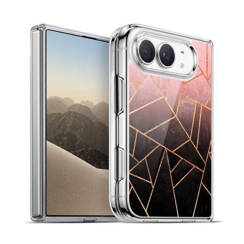 Elisabeth Fredriksson Sparkles Pink And Black Soft Gel Case for Apple iPhone Duo
