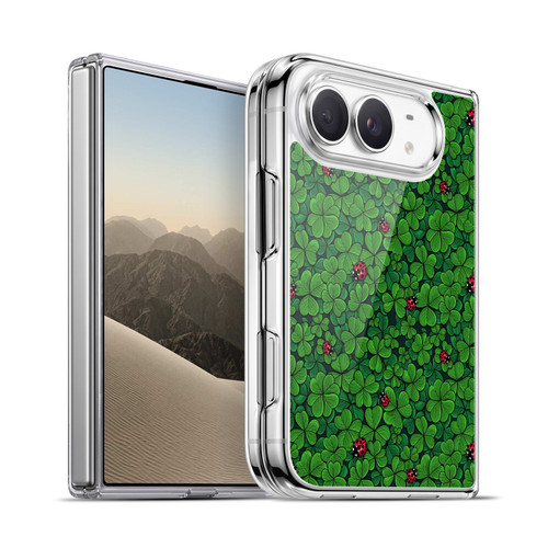 Katerina Kirilova Graphics The Lucky Clover Soft Gel Case for Apple iPhone Duo