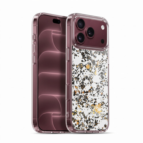 Elisabeth Fredriksson Sparkles Gold Speckled Terrazzo Soft Gel Case for Apple iPhone 18 Pro Max
