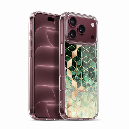 Elisabeth Fredriksson Sparkles Leaves And Cubes Soft Gel Case for Apple iPhone 18 Pro Max
