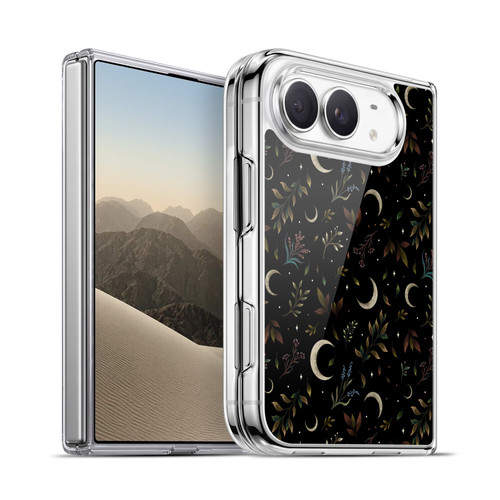 Episodic Drawing Pattern Crescent Moon Soft Gel Case for Apple iPhone Duo