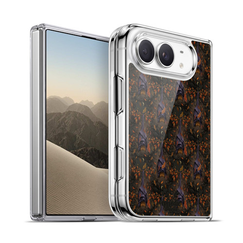 Episodic Drawing Spooky Patterns Autumn Bat Soft Gel Case for Apple iPhone Duo