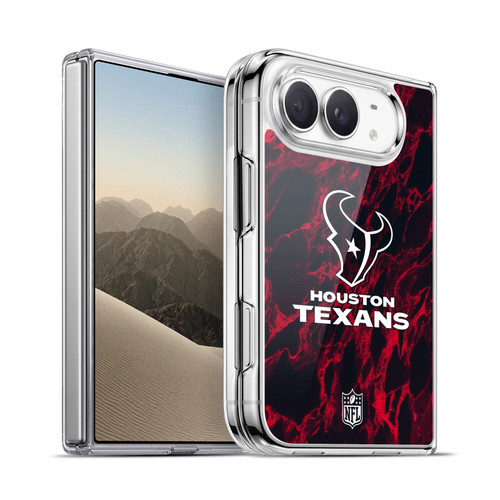NFL Houston Texans Graphics Coloured Marble Soft Gel Case for Apple iPhone Duo