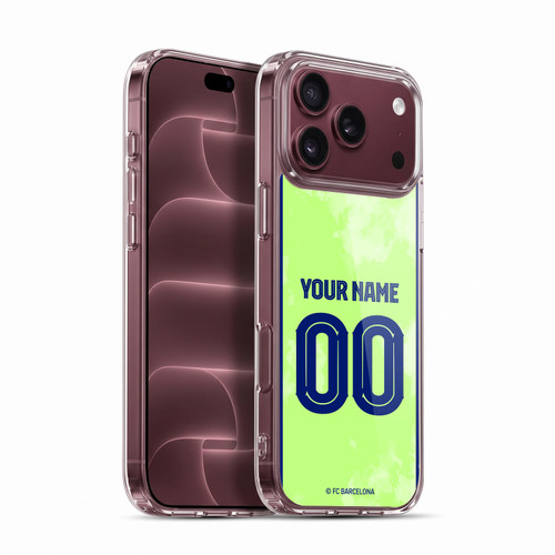 Custom Customised Personalised FC Barcelona 2024/25 Kit Third Soft Gel Case for Apple iPhone 18 Pro Max