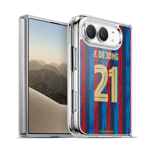 FC Barcelona 2022/23 Players Home Kit Frenkie de Jong Soft Gel Case for Apple iPhone Duo