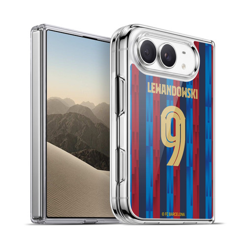 FC Barcelona 2022/23 Players Home Kit Robert Lewandowski Soft Gel Case for Apple iPhone Duo