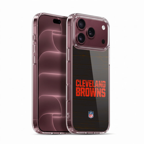 NFL Cleveland Browns Logo Distressed Look Soft Gel Case for Apple iPhone 18 Pro Max