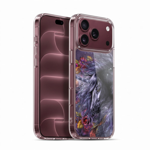 Laurie Prindle Fantasy Horse Blue Rose Unicorn Soft Gel Case for Apple iPhone 18 Pro Max