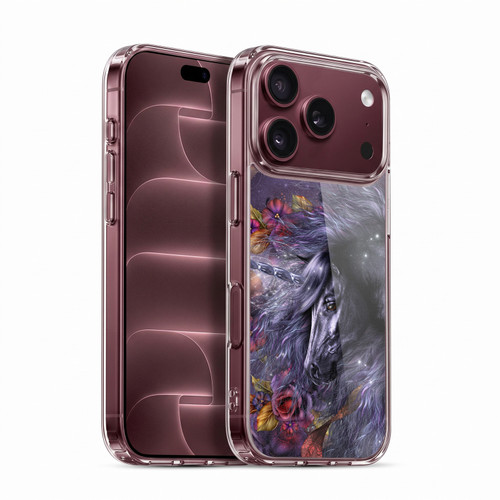 Laurie Prindle Fantasy Horse Blue Rose Unicorn Soft Gel Case for Apple iPhone 18 Pro