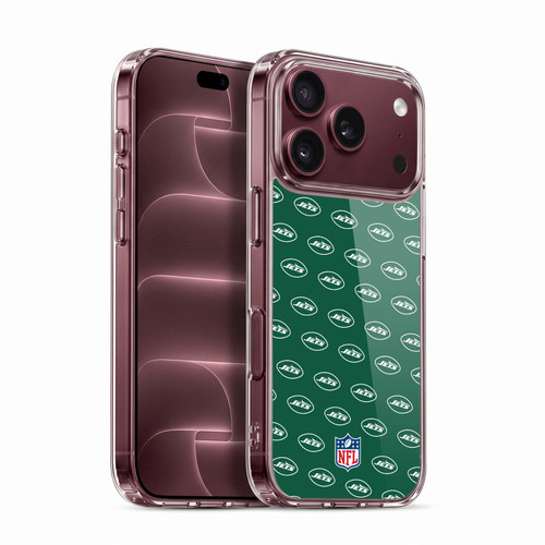 NFL New York Jets Artwork Patterns Soft Gel Case for Apple iPhone 18 Pro