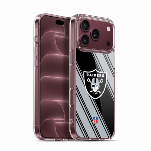 NFL Las Vegas Raiders Artwork Stripes Soft Gel Case for Apple iPhone 18 Pro Max