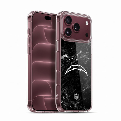 NFL Los Angeles Chargers Artwork Marble Soft Gel Case for Apple iPhone 18 Pro Max