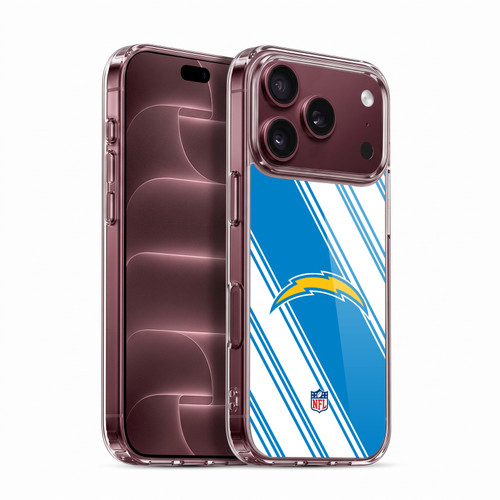 NFL Los Angeles Chargers Artwork Stripes Soft Gel Case for Apple iPhone 18 Pro