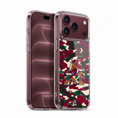 NHL Arizona Coyotes Camouflage Soft Gel Case for Apple iPhone 18 Pro Max