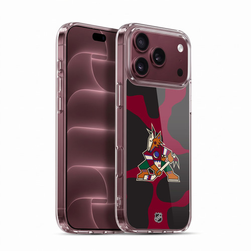 NHL Arizona Coyotes Cow Pattern Soft Gel Case for Apple iPhone 18 Pro Max