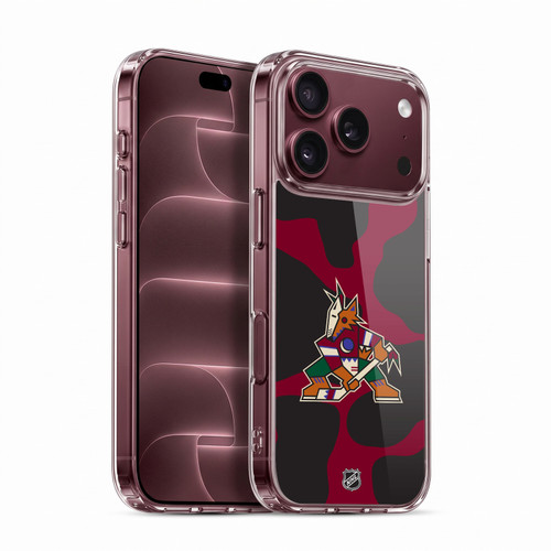 NHL Arizona Coyotes Cow Pattern Soft Gel Case for Apple iPhone 18 Pro
