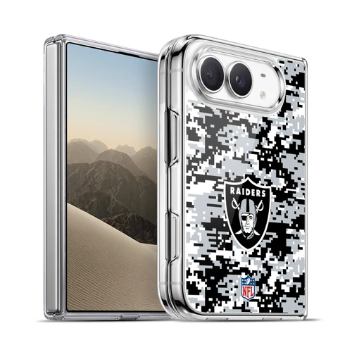 NFL Las Vegas Raiders Graphics Digital Camouflage Soft Gel Case for Apple iPhone Duo