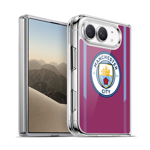 Manchester City Man City FC Badge Kit 2017/18 Away Soft Gel Case for Apple iPhone Duo