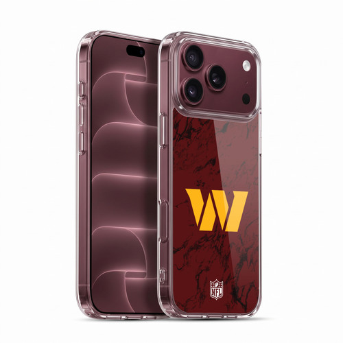 NFL Washington Football Team Graphics Coloured Marble Soft Gel Case for Apple iPhone 18 Pro Max