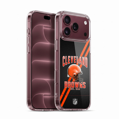 NFL Cleveland Browns Logo Art Football Stripes Soft Gel Case for Apple iPhone 18 Pro Max