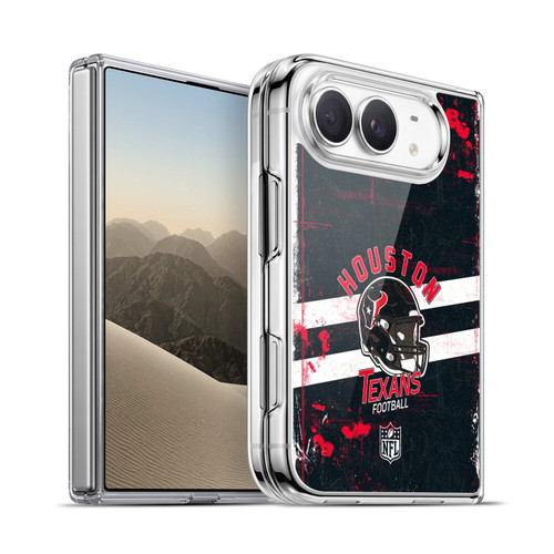 NFL Houston Texans Logo Art Helmet Distressed Soft Gel Case for Apple iPhone Duo