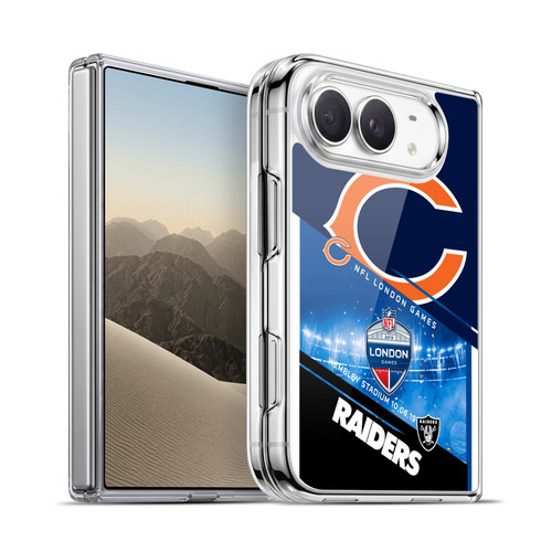 NFL 2019 London Games Bears VS. Raiders Soft Gel Case for Apple iPhone Duo