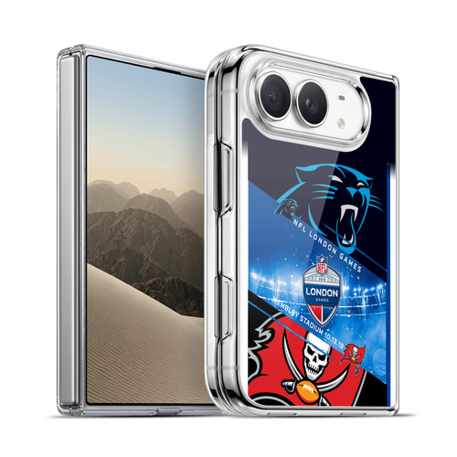 NFL 2019 London Games Panthers VS. Buccaneers Soft Gel Case for Apple iPhone Duo