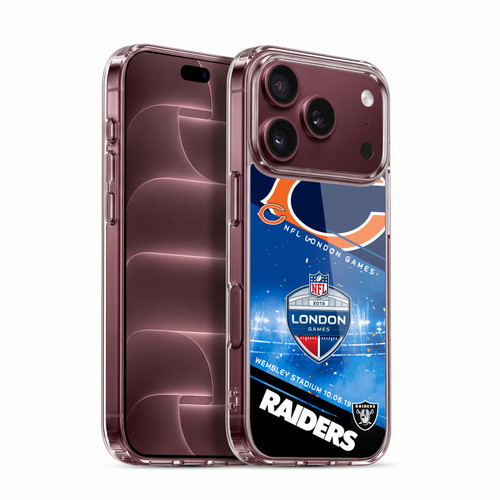 NFL 2019 London Games Bears VS. Raiders Soft Gel Case for Apple iPhone 18 Pro