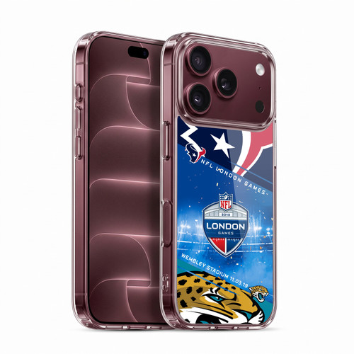 NFL 2019 London Games Texans VS. Jaguars Soft Gel Case for Apple iPhone 18 Pro