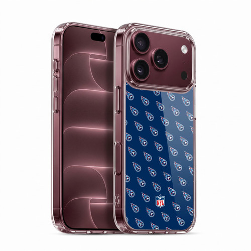 NFL Tennessee Titans Artwork Patterns Soft Gel Case for Apple iPhone 18 Pro