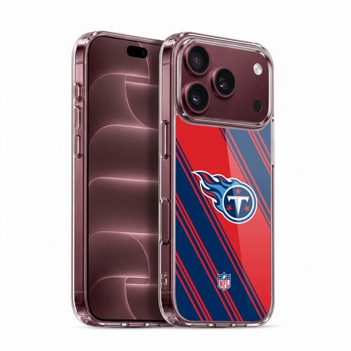 NFL Tennessee Titans Artwork Stripes Soft Gel Case for Apple iPhone 18 Pro