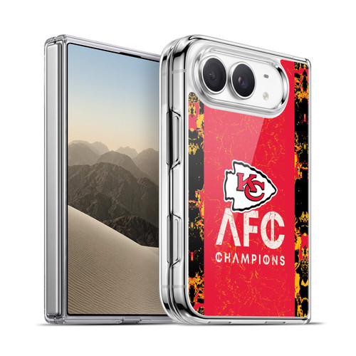NFL 2024 Division Champions AFC Champ Chiefs Soft Gel Case for Apple iPhone Duo