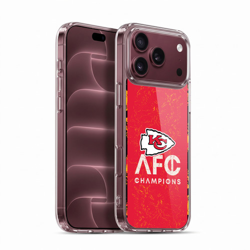 NFL 2024 Division Champions AFC Champ Chiefs Soft Gel Case for Apple iPhone 18 Pro Max