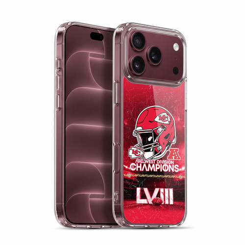 NFL 2024 Division Champions AFC Helmet Chiefs Soft Gel Case for Apple iPhone 18 Pro Max