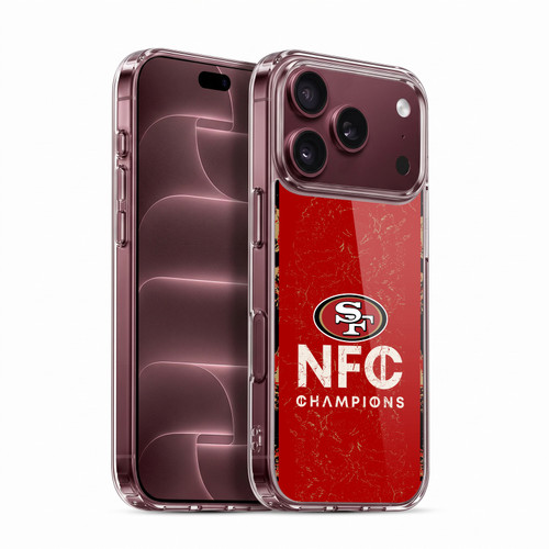 NFL 2024 Division Champions NFC Champ 49ers Soft Gel Case for Apple iPhone 18 Pro