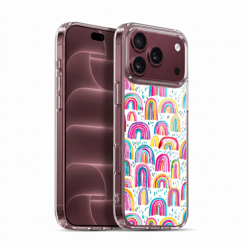 Ninola Patterns 4 Colourful Watercolour Rainbows Soft Gel Case for Apple iPhone 18 Pro Max