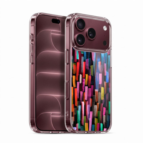 Ninola Summer Patterns Brushstrokes Black Soft Gel Case for Apple iPhone 18 Pro