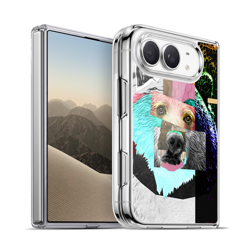 Michel Keck Animal Collage Bear Soft Gel Case for Apple iPhone Duo