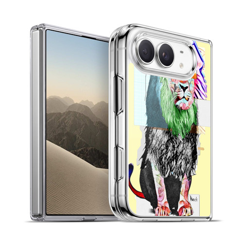 Michel Keck Animal Collage Lion Soft Gel Case for Apple iPhone Duo