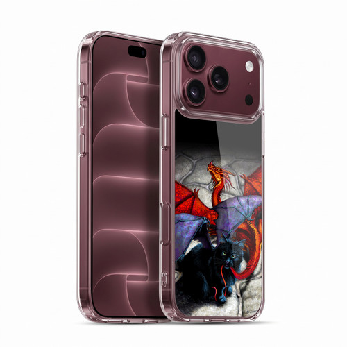 Stanley Morrison Art Bat Winged Black Cat & Dragon Soft Gel Case for Apple iPhone 18 Pro Max